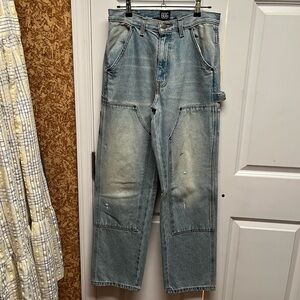 BDG Light Blue Wide Leg Carpenter Jeans